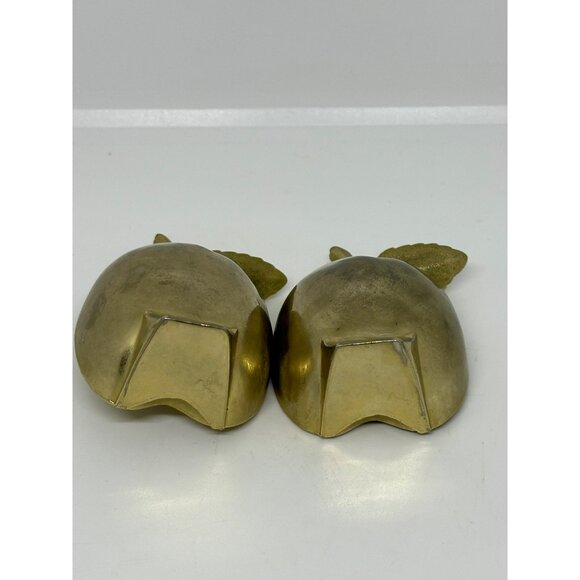 VTG MCM Ted Arnold Solid Brass Apple Photo Frame Pair – 4"x3" MCM Desk Décor 60s - Picture 4 of 6